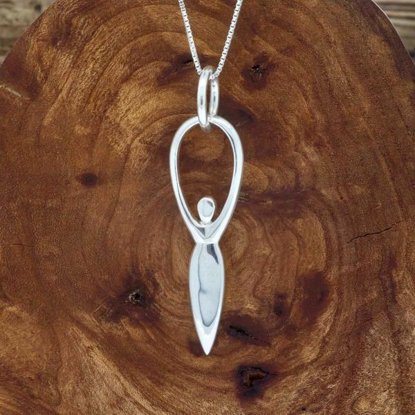 Silver Goddess Pendant